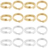 Beebeecraft 1 Box 80Pcs Split Jump Ring 8mm 24K Gold