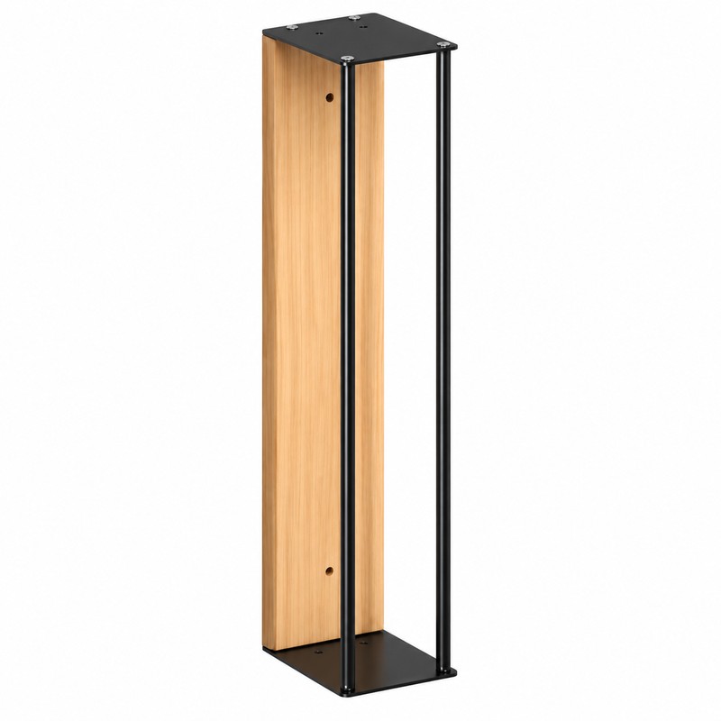 Wall-Mounted Towel Rack for Bathroom Storage – Iron & Wood