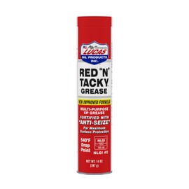 Lucas Oil 10005 Red N Tacky Grease - 14 Ounce Cartridge (Pack of 10)