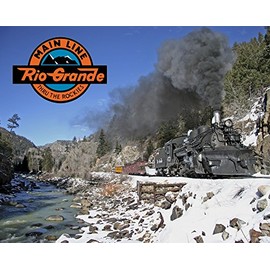 Denver & Rio Grande Western Railroad 473 Along the Animas River 8" x 10" metal sign.