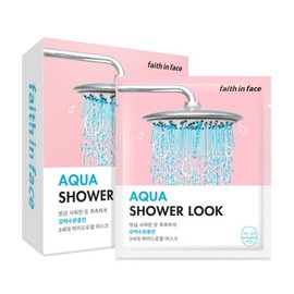 페이스인페이스 아쿠아샤워룩 10매입(빠른 수분 공급과 진정엔 하이드로겔) Face in Face Aqua Shower Look 10 Sheets (Quick Hydration and Soothing Hydrogel)