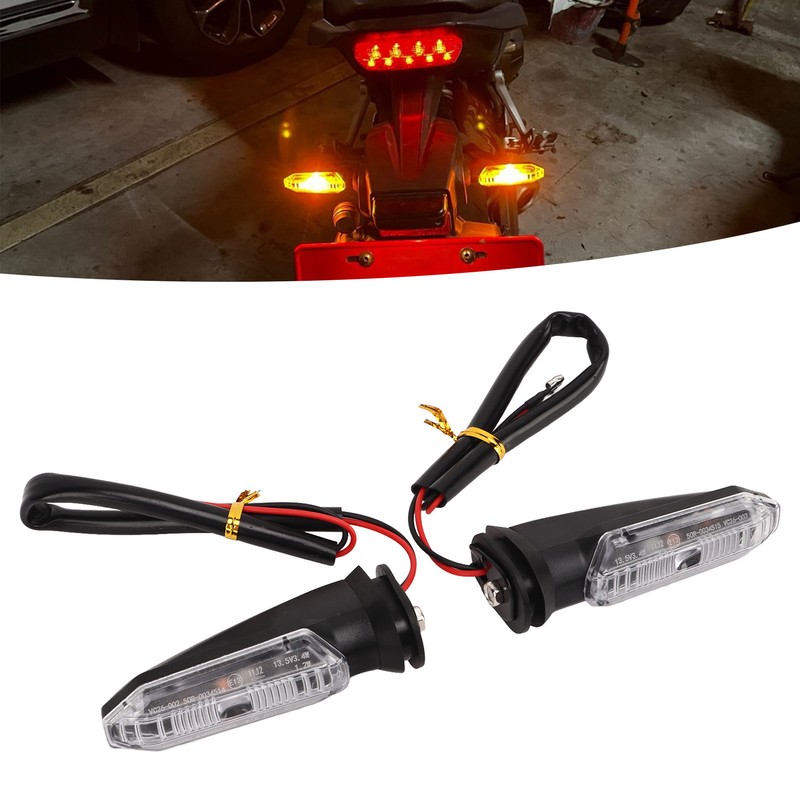 2Pcs Motorcycle Turn Signal Light 12V 1.5W Turning Indicator Lamp