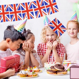 British Flag, British Flag, British Flag, Hand Wave Small Flags 5.5 x 8.25 Inch Mini Hand Flags Pocket National Flags UK Flags Sandcastle 2023 Decorations Party Supplies