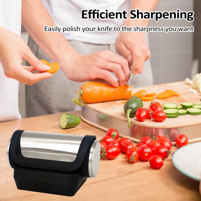 Rolling Knife Sharpener Kit Metal Knife Sharpening System with Magnetic