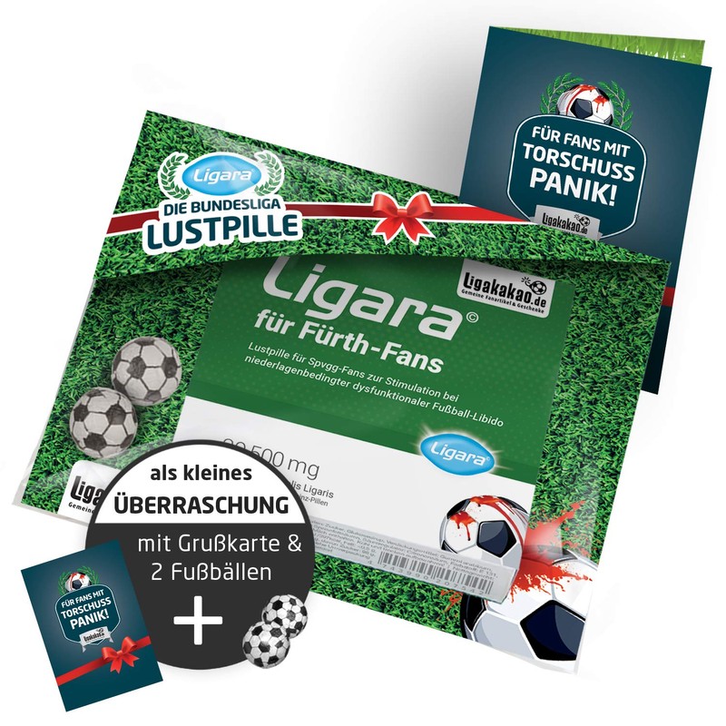 Ligara® for Fürth Fan Item Gift Birthday Fans (1x Single