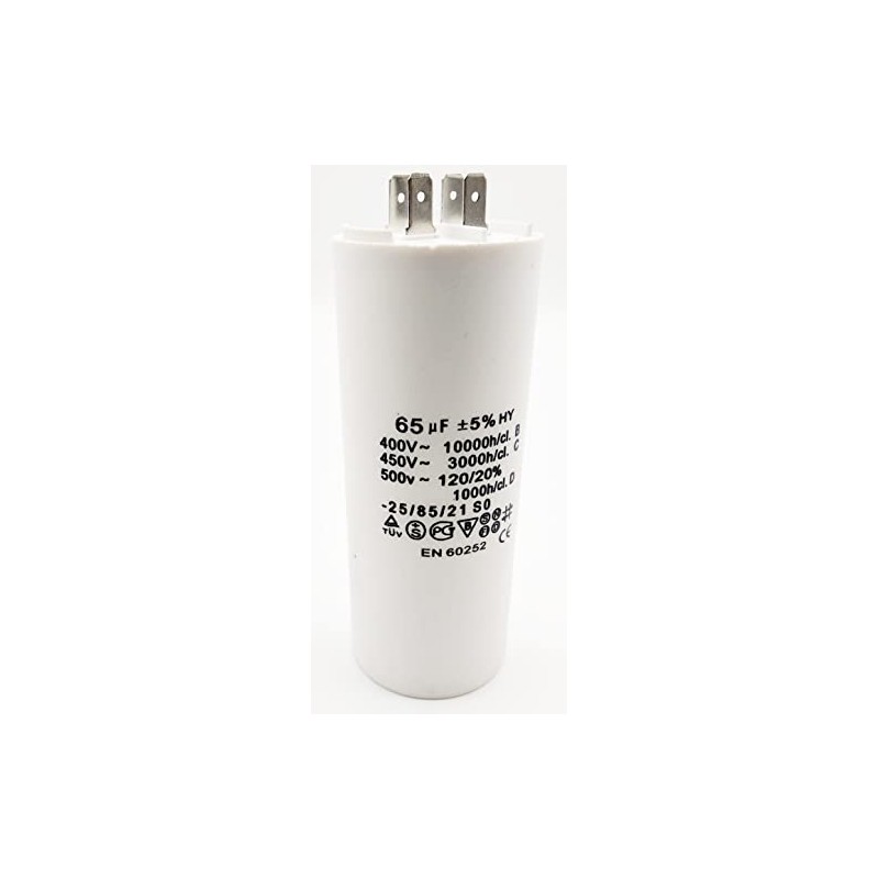 Capacitor up to 500 V~ AC 55,60,65,70,80,90,100 µF uf uf
