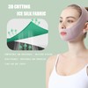 CCAIPU Facelifting Stickers, Breathable, Lightweight Ice Silk V-Face Harnesses (Green)