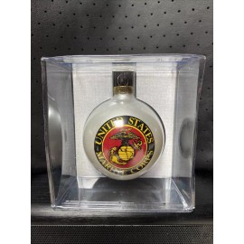 United States Marine Corps Glass Ball Christmas Tree Decoration Topperscot USA