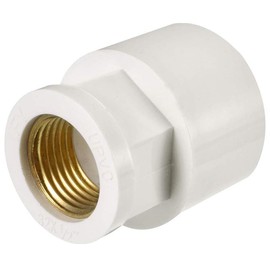 TOP-VIGOR 32mm Slip x 1/2 PT Female Brass Thread PVC Pipe Fitting Connector Straight Coupling Adapter Pipe Fix Hold Corresponding Pipes