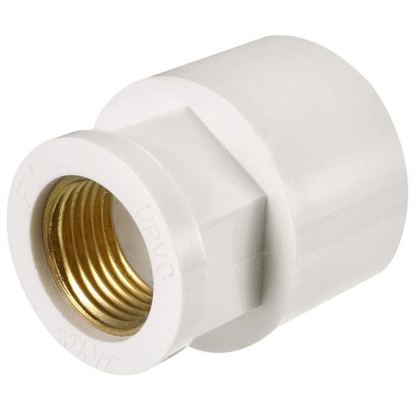 TOP-VIGOR 32mm Slip x 1/2 PT Female Brass Thread PVC