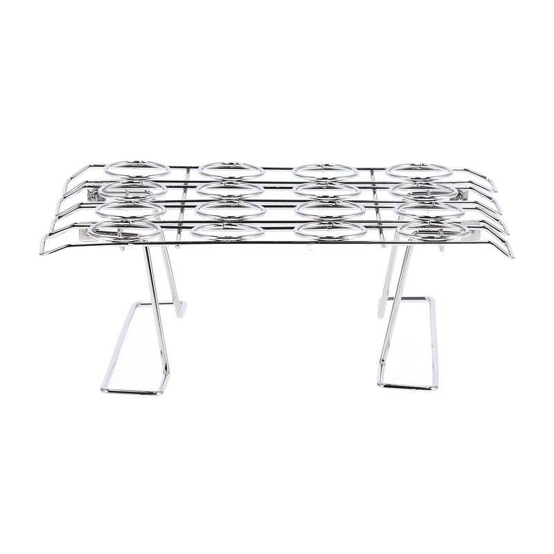 16-Hole Folding Baking Rack Ice Cream Rack Stand Cone Cupcake