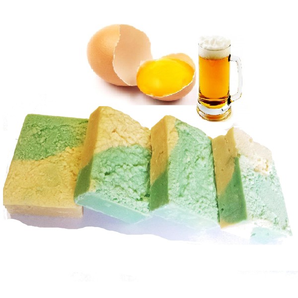 Homemade Beer and Egg Conditioning Natural Shampoo Bar With Argan Oil