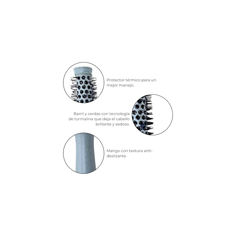 Xtreme Cepillo redondo 16 mm para Cabello con recubrimiento de
