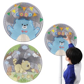 PAVIKE Fan Cover [2 pieces] Fan Safety Cover Drawstring Design, Prevents Pinching of Fingers, Prevents Dust and Dirt, Adjustable, Suitable for 15.7 - 19.7 inches (40 - 50 cm)