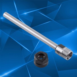 Nikou C8-ER11A-100L Collet Chuck Holder Extension Rod, CNC Milling Tool Extension Lathe Rod High Hardness Collet Straight Shank Chuck Holder for Milling Machine
