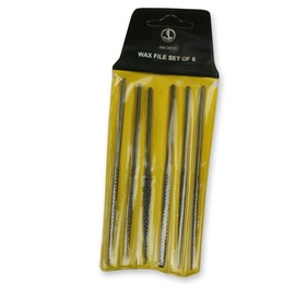 Wax File Set x6 Craft Files Tools Jewelery Making Non Clog Waxwork Plastic Arts Craft