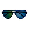 Tony Hawk Mens Navy Plastic Aviator Rxable Sunglass Smoke Lens
