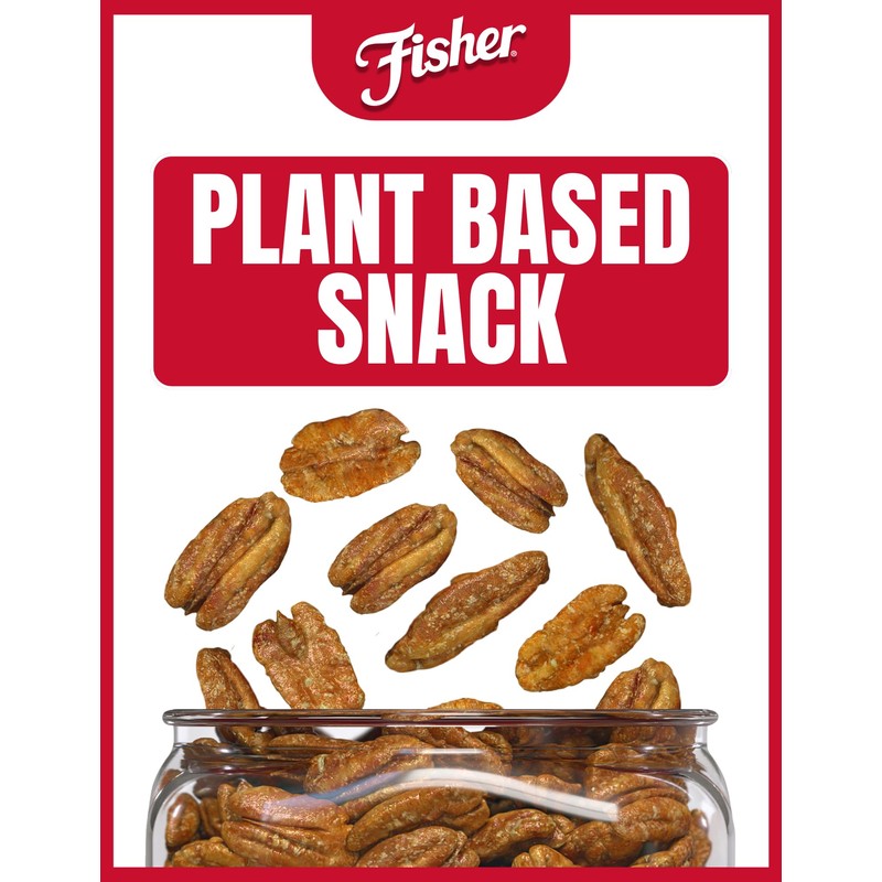Fisher Snack Glazed Pecans Candied, 24 oz (Pack of 1),