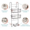 Zenna Home Shower Caddy Hanging Over the Shower Door Organizer,