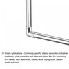sourcing map Rail Elbow Fitting 90 Degree 2-Way 316 Stainless