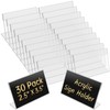 30 Pack Acrylic Photo Frames 2.5x 3.5 Inches Clear Picture
