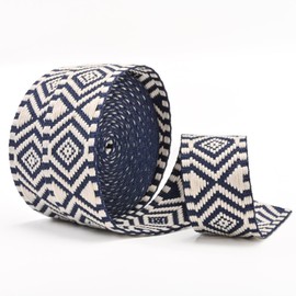 KIMPUDSEN Cotton Webbing, Classic 1.5 Inch 2 Inch Heavy Duty Webbing Straps Perfect for Crafts and Sewing, Purse Strap, Belts