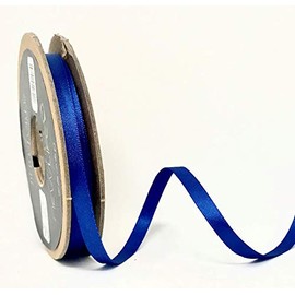 Berisfords 7mm 243 Dark Royal NewLife Satin Ribbon 100% Recycled 20m Reel
