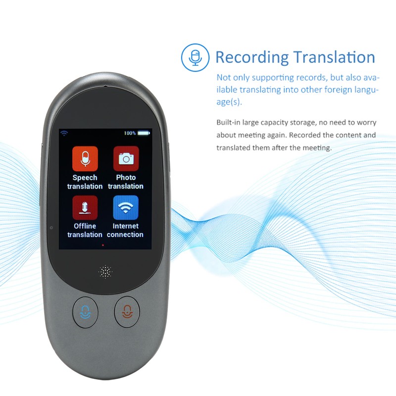 2.4in Language Translator Device 126 Languages LCD Touch Screen HD