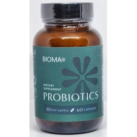 Bioma Probiotics Dietary Supplement for Digestive & Gut Health 60 Caps Exp 04/26
