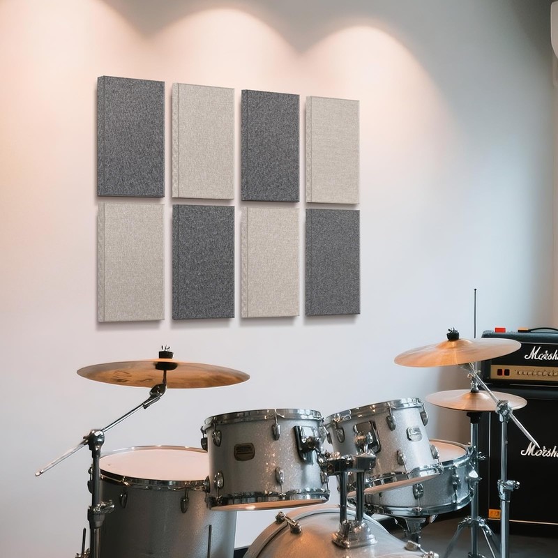 UMIACOUSTICS 4 PCS Acoustic Panels with Hanging Brackets, 2” Thick