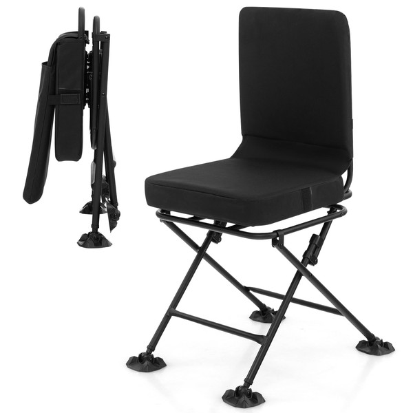 Tangkula Hunting Chair, 360 Degree Swivel Hunting Blind Chair with