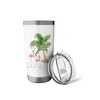 Deck the Palms Flamingo Funny Christmas Lights Palm Tree Stainless