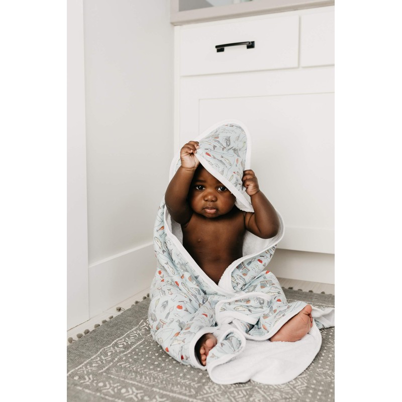 Copper Pearl Toalla de baño con capucha de punto premium