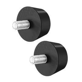 sourcing map 38 x 20mm Conical Rubber Mount,Vibration Isolators,Shock Absorber with M10 x 20mm Threaded Studs 2pcs