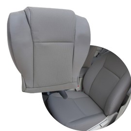 ATUOTPO Front Driver Or Passenger Side Bottom Perforated Leather Seat Cover Graphite Gray Compatible with Toyota Sequoia 2007 2008 2009 2010 2011 2012 2013