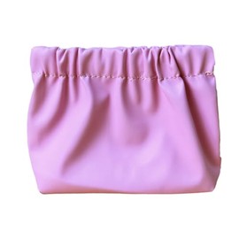 AdOvz Cosmetic Bag, Waterproof Leather Cosmetic Storage Bag For Lipstick, Foundation, Makeup Sponge Earphone, Jewelry, No Zipper Self-closing Travel Bag For Small Travel Kit Storage Pouch (pink)