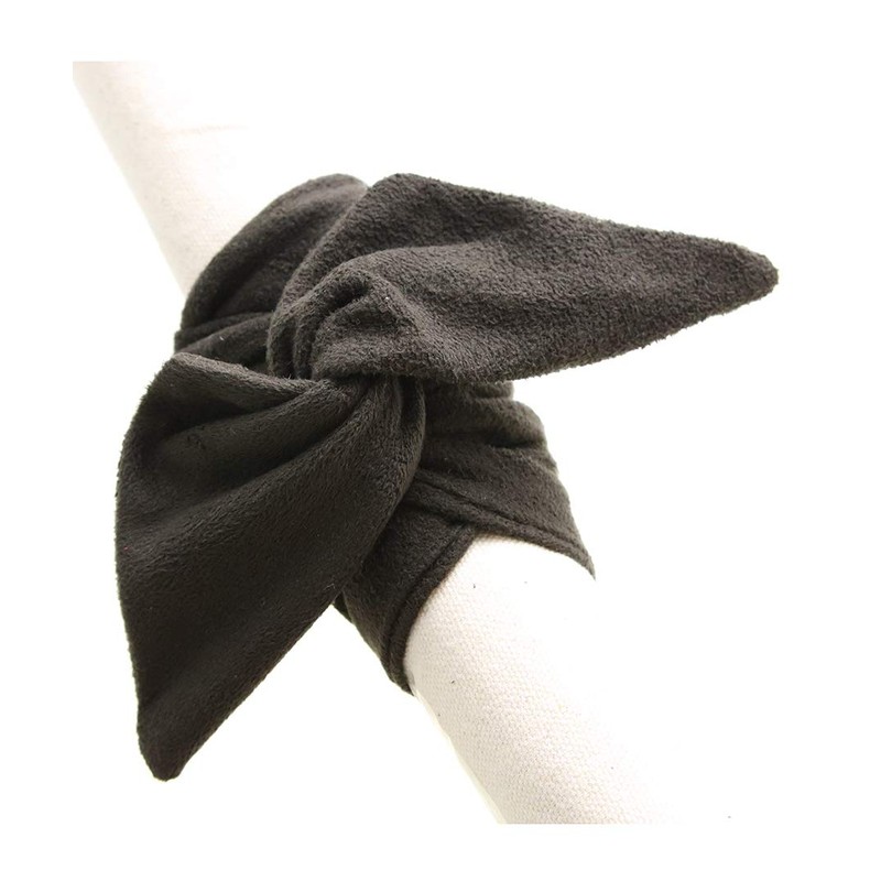 Vingtaine H7382-CHG Suede Style Wire Pony Wide Hair Arrangement Casual