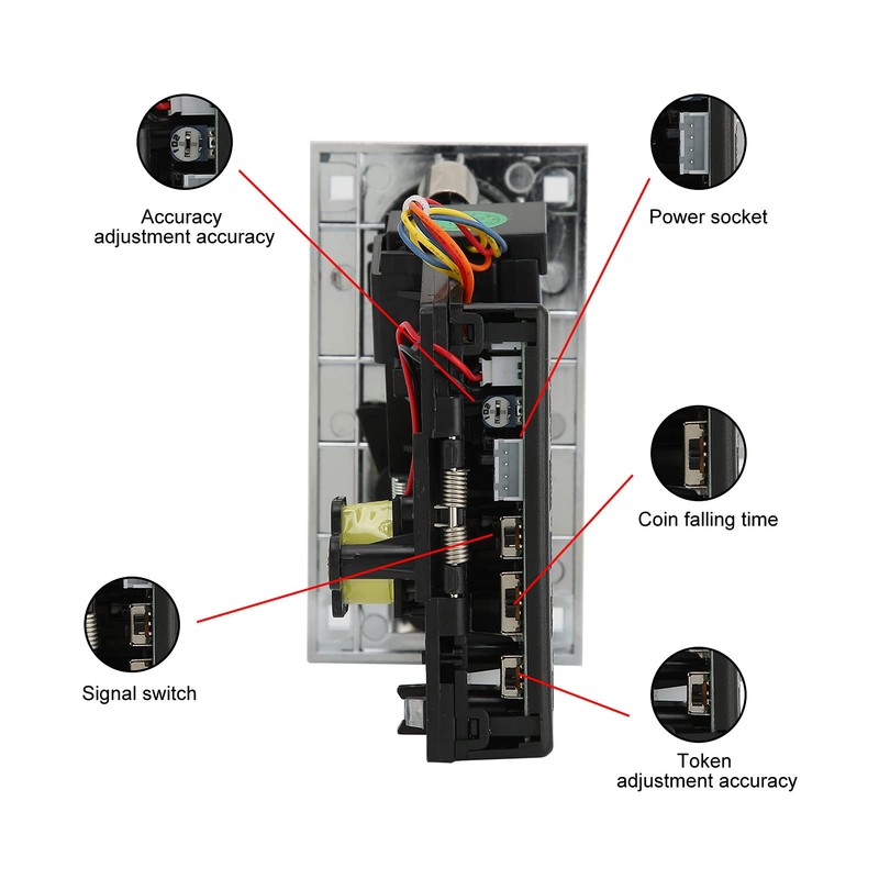 fasient1 Coin Acceptor, Comparable Roll Down Coin Mech Acceptor Coin