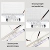 4-Piece Parallel Line Set, Parallel Rolling, Metric Parallel Ruler, Rolling