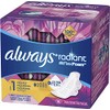 Always Radiant Pads with Wings, Scented, 15 Count (Pack of