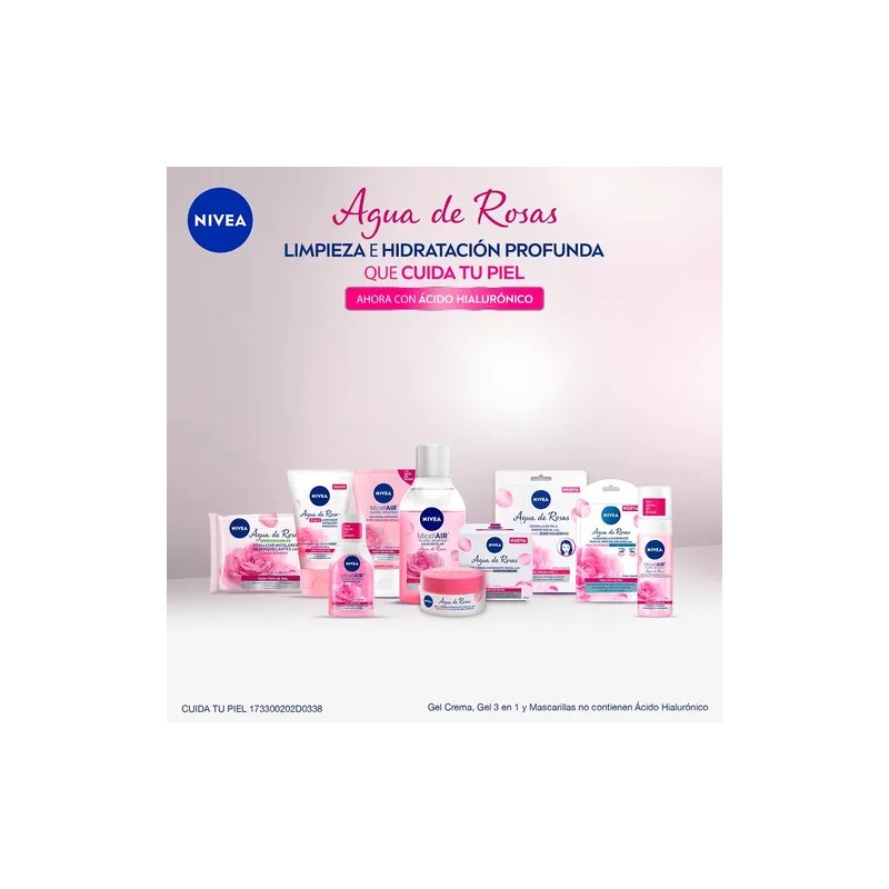 Agua Micelar Desmaquillante Nivea Agua De Rosas 400ml
