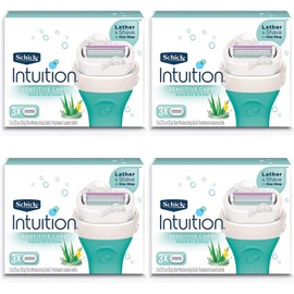 NEW Schick Intuition Sensitive Care Moisturizing Razor Blade Refills for Women with Natural Aloe 12 Count