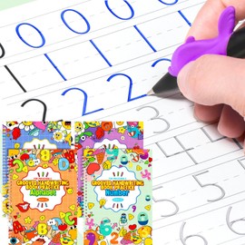 Magic Practice Copybook, Reusable Writing Practice Book, for Preschool Kids Age 3-8 ​Calligraphy (4 Books with Pens)