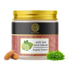 Buddha Natural Anti Tan Face Cream - 100% Ayush Certified - De-Tan Face Cream, Sun Tan Removal, Skin Brightening (75 G (Pack Of 1))