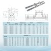 ANWOK Linear Rails and Bearings Linear Rail Guide 2X SBR12-1000mm