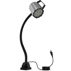 StaStrStu 18W Led Machine Light, 18W Machine Lamp, 1800 Lumens Flexible Machine Work Light for Wood Lathe Machine Drill Press, Industrial Lighting 110-220v