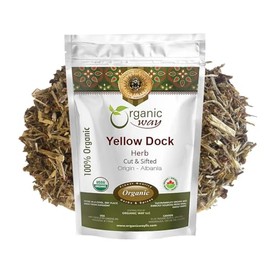 Organic Way Yellow Dock Herb Cut and Sifted European Wild-Harvest | Organic & Kosher Certified | Vegan, Non GMO & Gluten Free | USDA Certified | Origin - Albania (1/4 lbs 4 Oz)