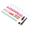 49Pcs TIG Welding Torch Kit Collets Ceramic Nozzles Cups Replacement