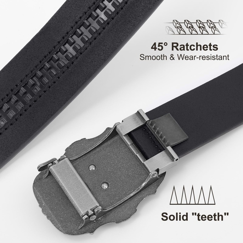 SANSTHS Ratchet Cowboy Belt, Western Ratchet Belts for Men Ratchet