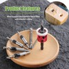 YUENTOEN 6Pcs Countersink Drill Bit Set with Low Friction Depth